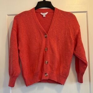 Time and Tru Coral Cardigan